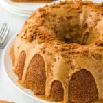biscoff cake made with cookie butter and cookie butter icing