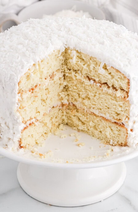 Easy Coconut Cake Recipe by Patty Pinner | Grandbaby Cakes