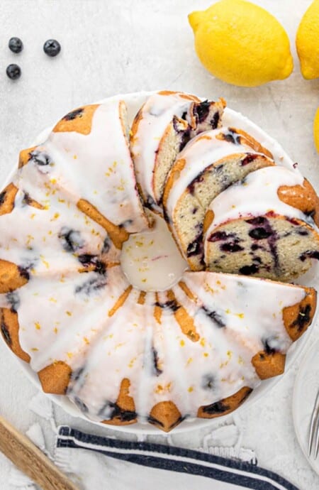 Blueberry Lemon Pound Cake | Grandbaby Cakes